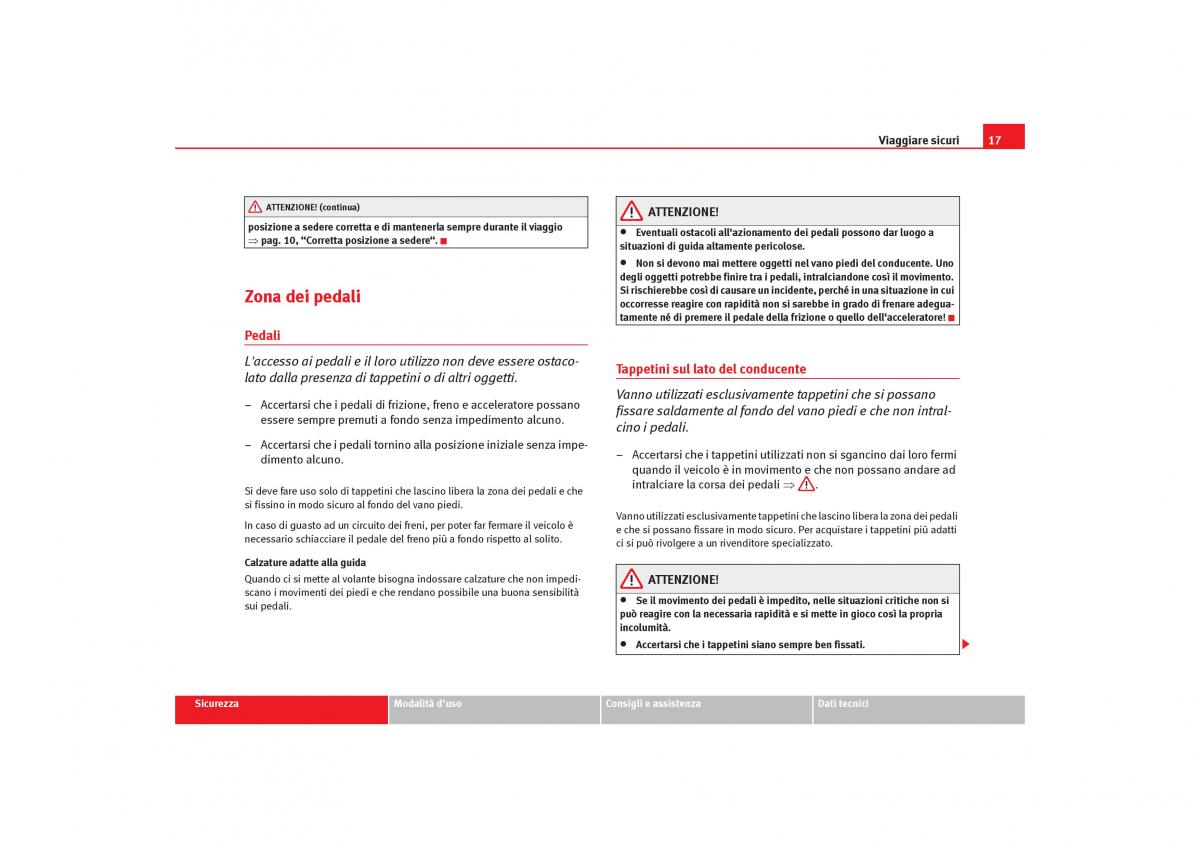 Seat Toledo III 3 manuale del proprietario / page 19