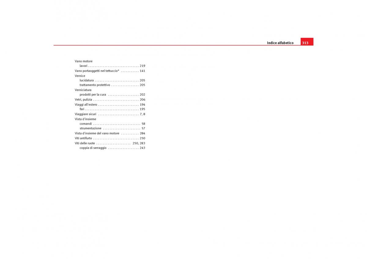 Seat Toledo III 3 manuale del proprietario / page 315