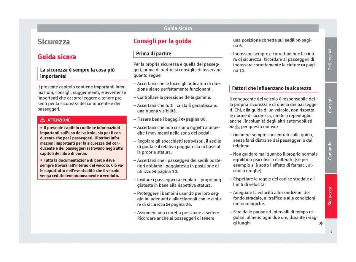 Seat Toledo IV 4 manuale del proprietario / page 7