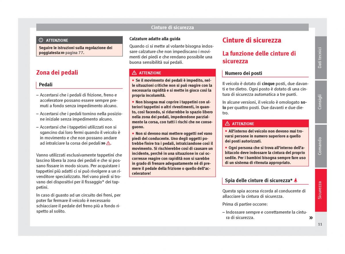 Seat Toledo IV 4 manuale del proprietario / page 13