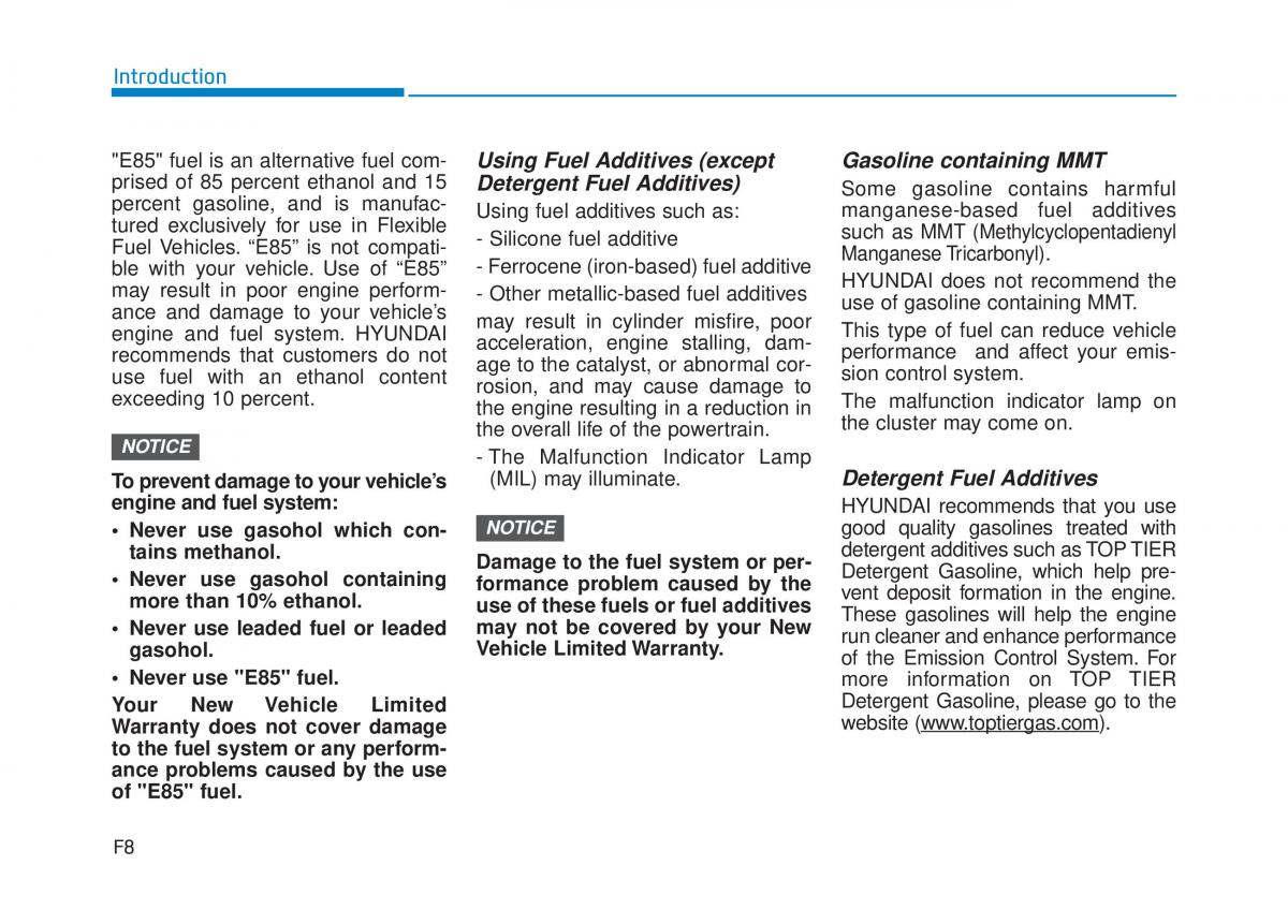 Hyundai Tucson III 3 owners manual / page 8