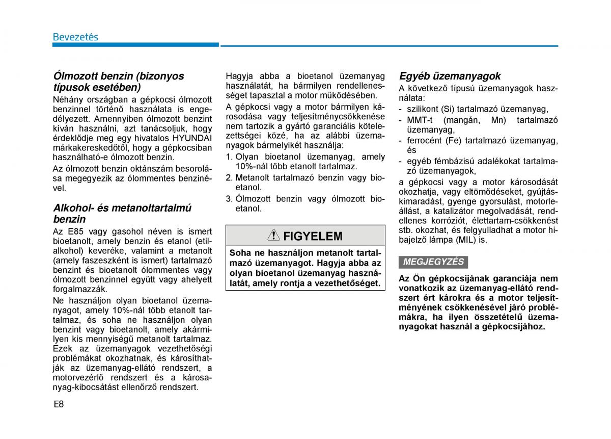 Hyundai Tucson III 3 Kezelesi utmutato / page 8