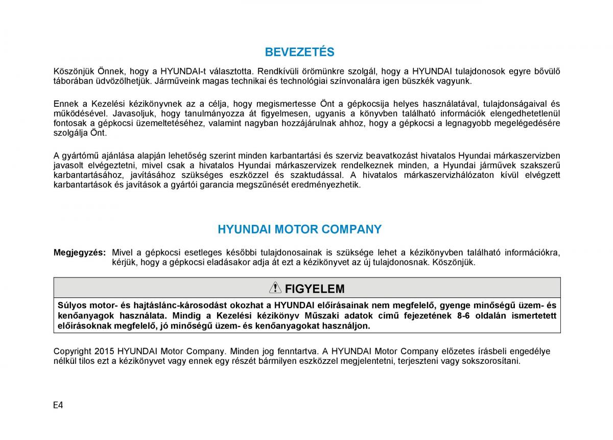 Hyundai Tucson III 3 Kezelesi utmutato / page 4