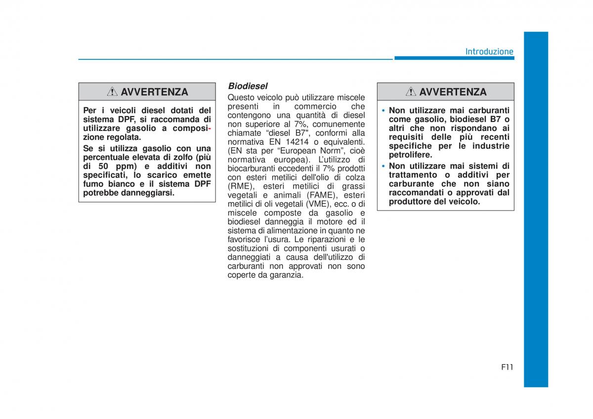 Hyundai Tucson III 3 manuale del proprietario / page 11
