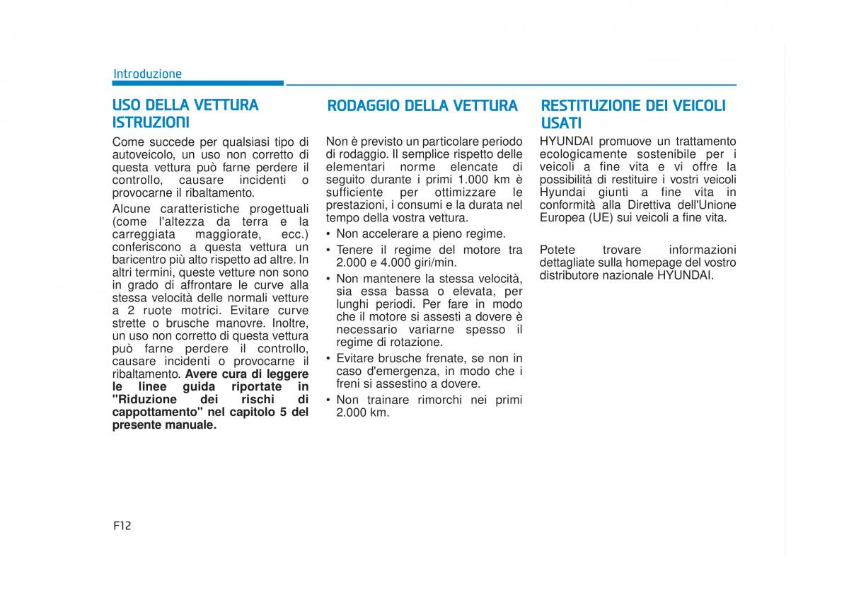 Hyundai Tucson III 3 manuale del proprietario / page 12