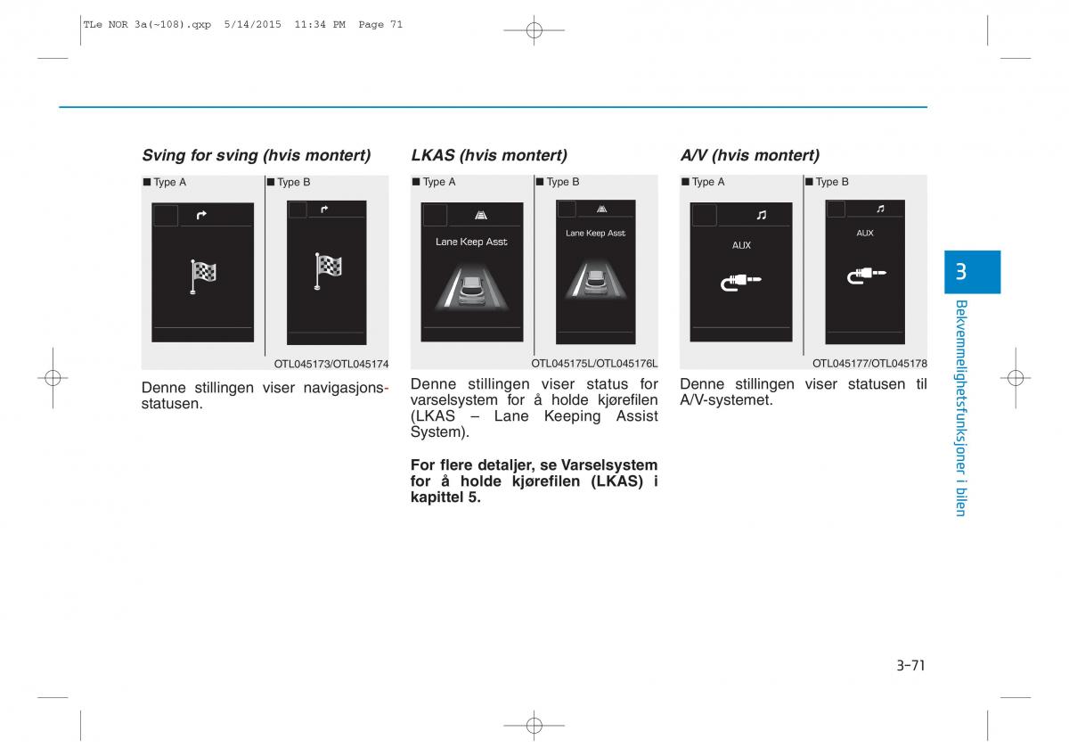 Hyundai Tucson III 3 bruksanvisningen / page 176