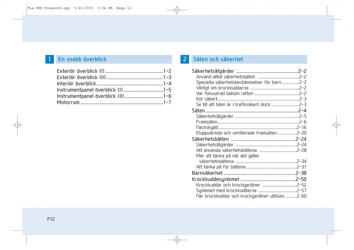 Hyundai Tucson III 3 instruktionsbok / page 12