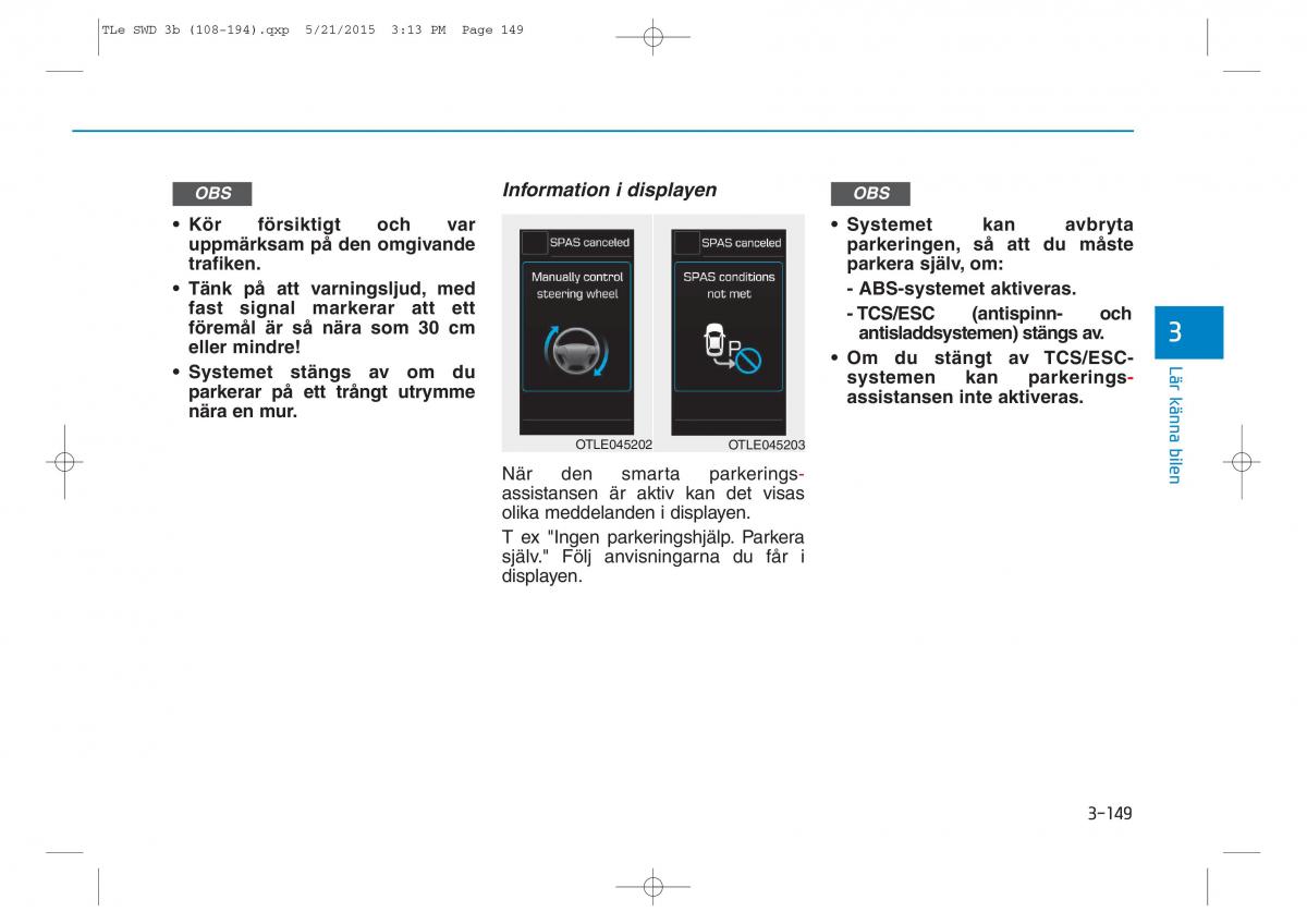 Hyundai Tucson III 3 instruktionsbok / page 251