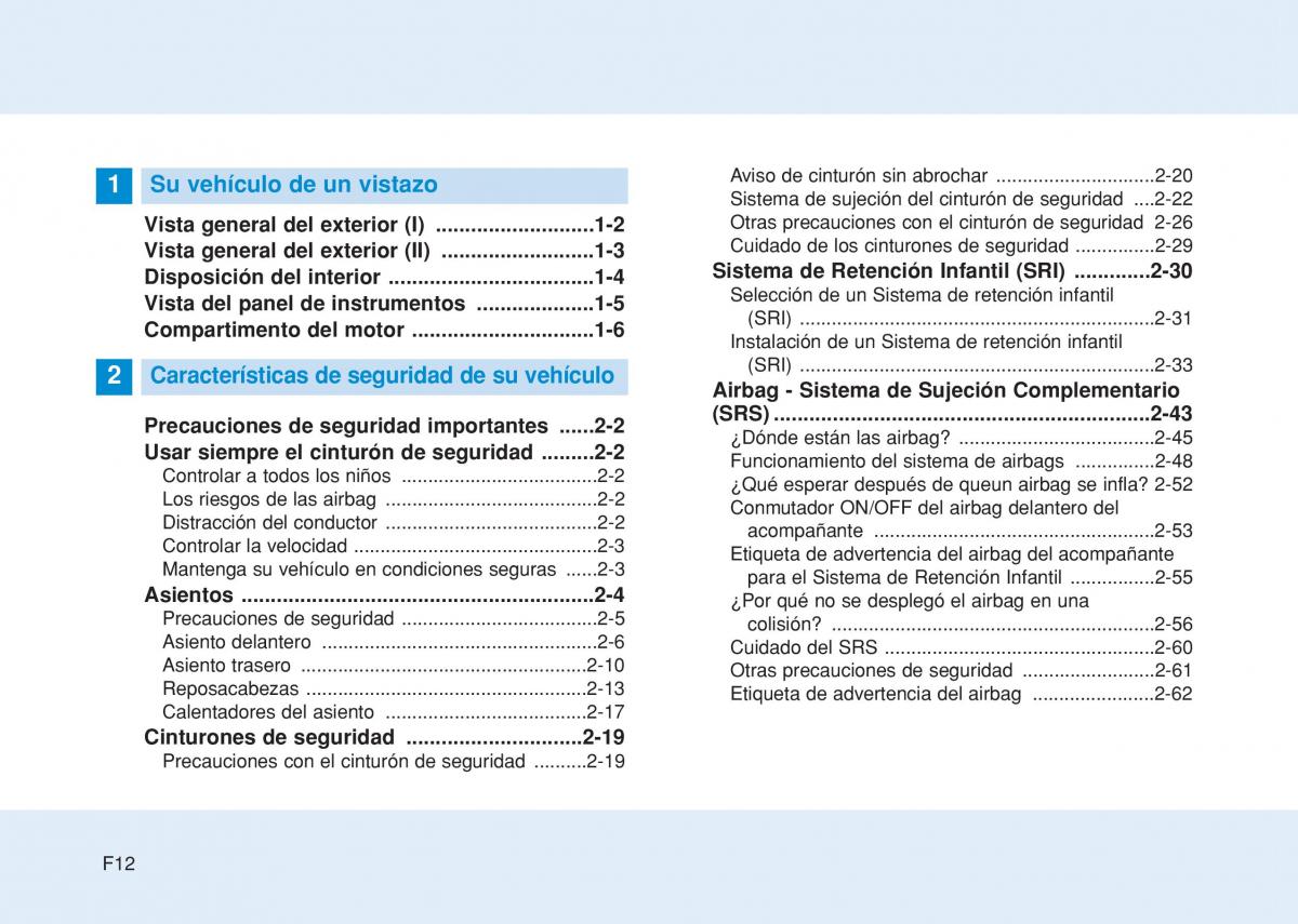 Hyundai i20 II 2 manual del propietario / page 12