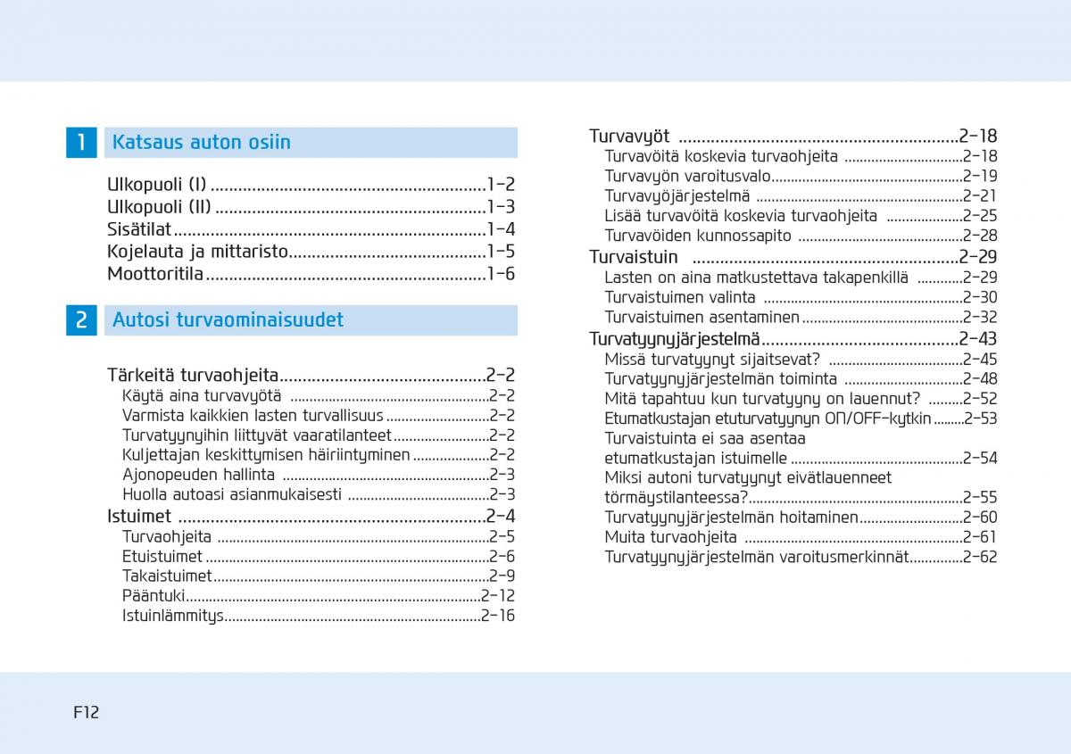 Hyundai i20 II 2 omistajan kasikirja / page 12