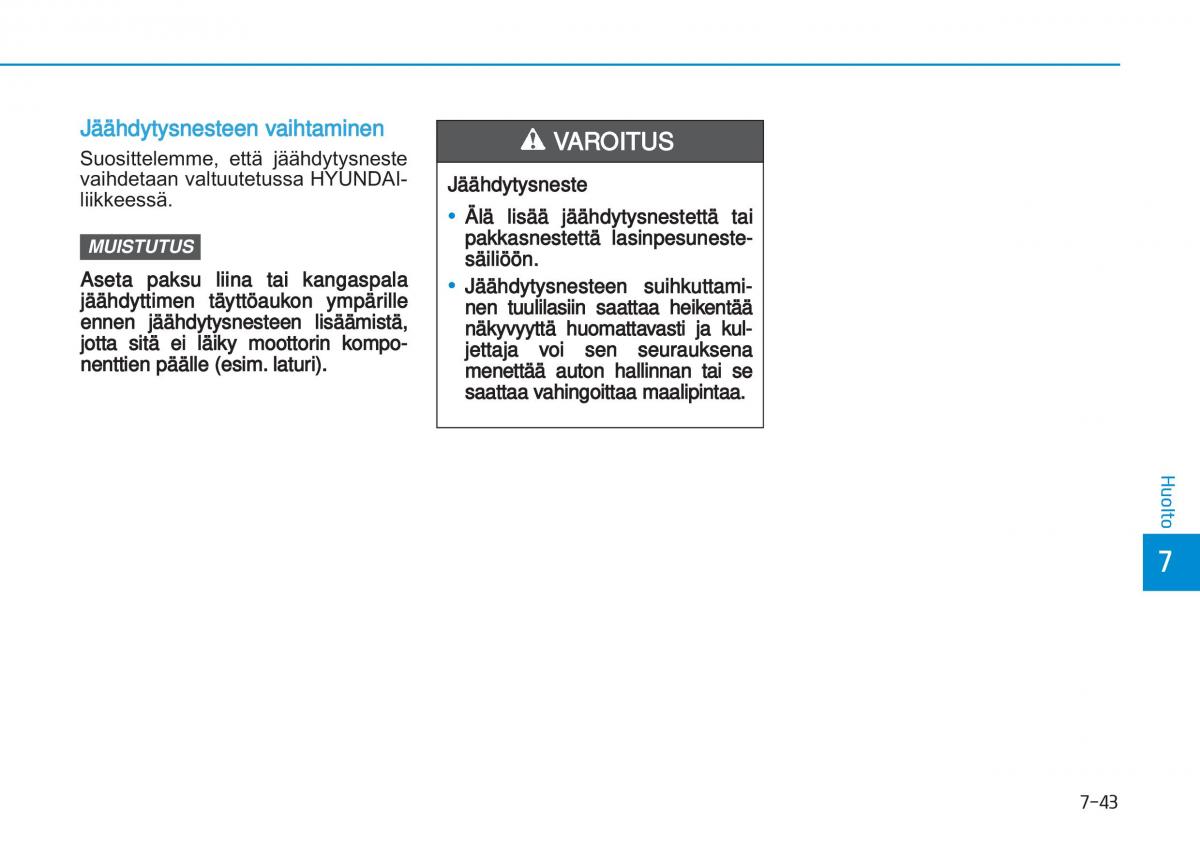 Hyundai i20 II 2 omistajan kasikirja / page 445