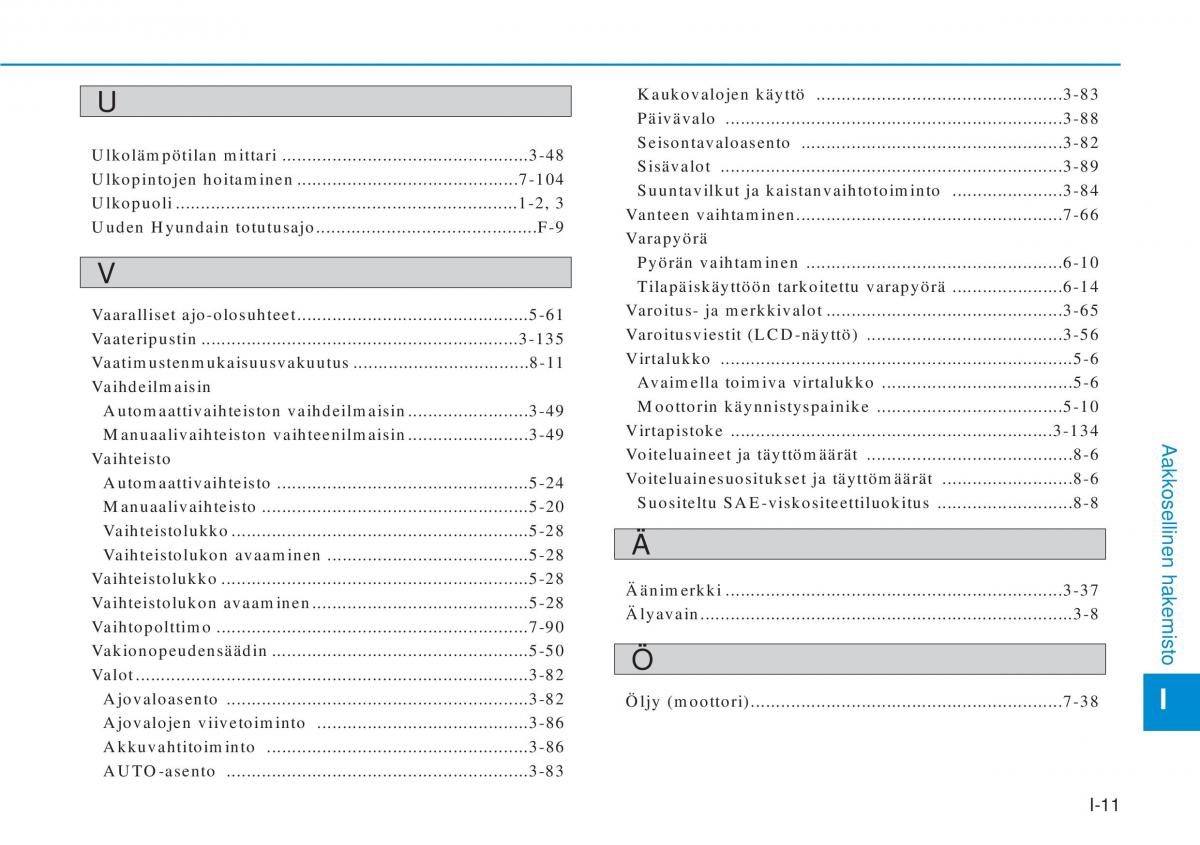 Hyundai i20 II 2 omistajan kasikirja / page 538