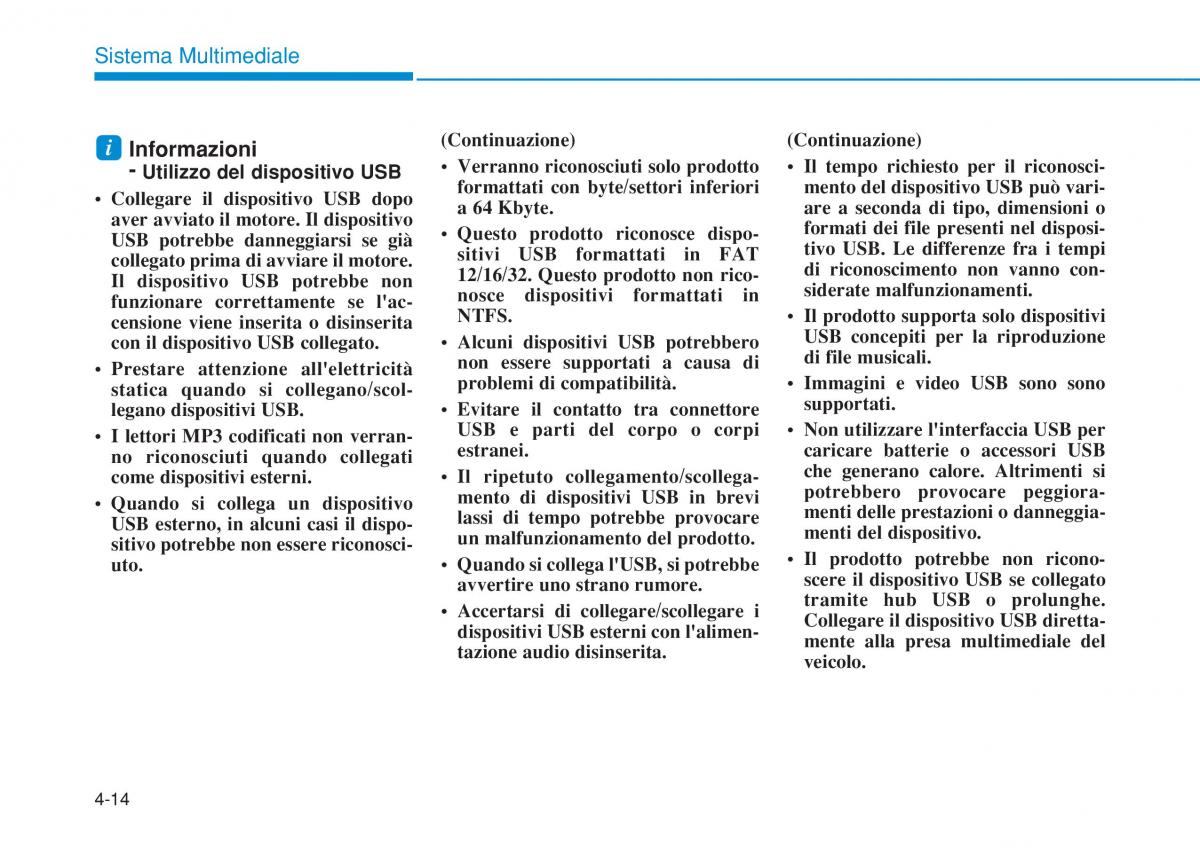 Hyundai i20 II 2 manuale del proprietario / page 244