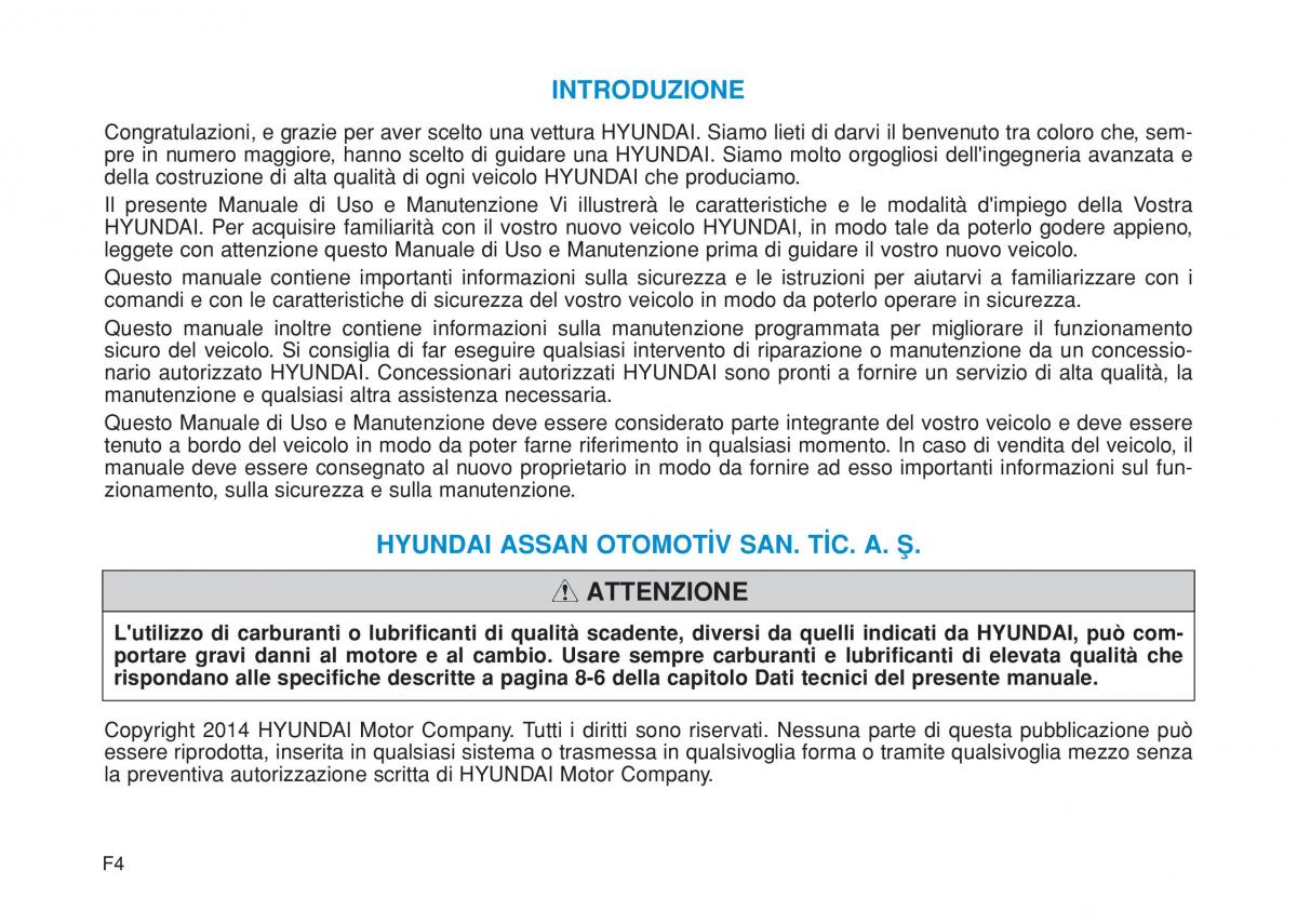 Hyundai i20 II 2 manuale del proprietario / page 4