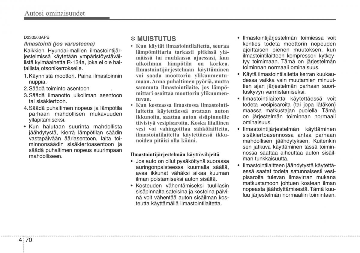 Hyundai i20 I 1 omistajan kasikirja / page 147