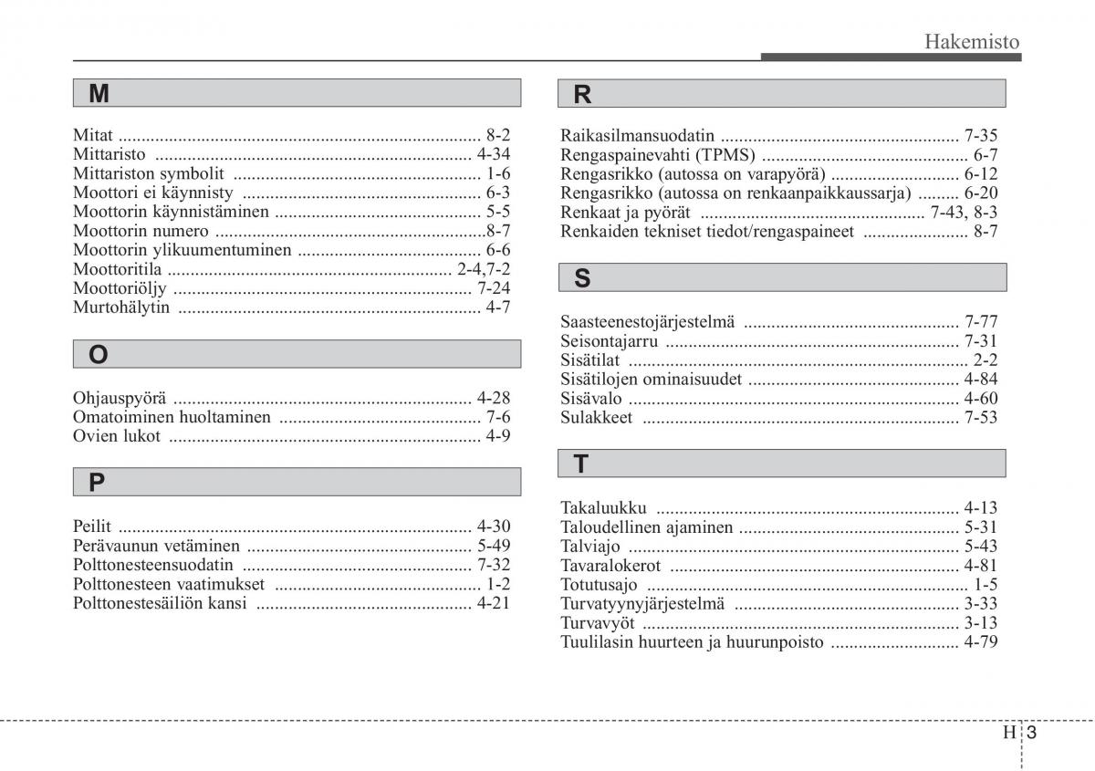 Hyundai i20 I 1 omistajan kasikirja / page 384