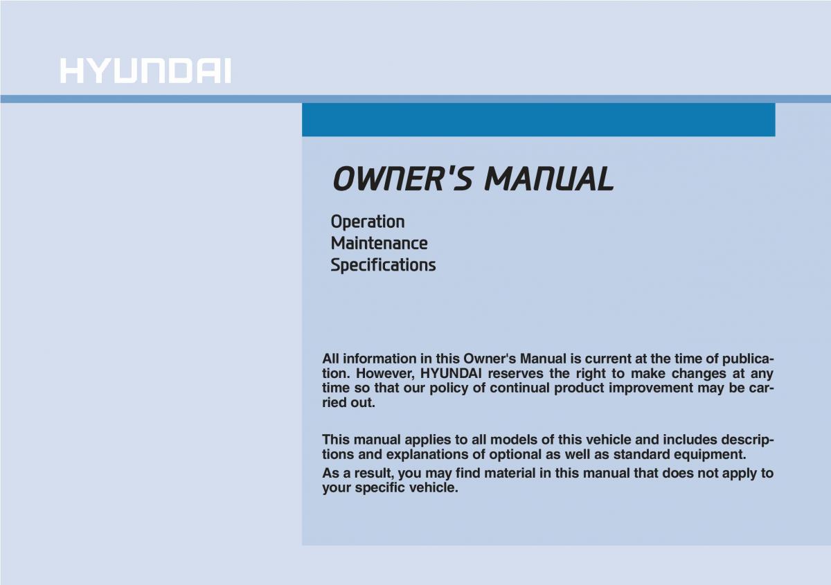 Hyundai i20 II 2 owners manual / page 1