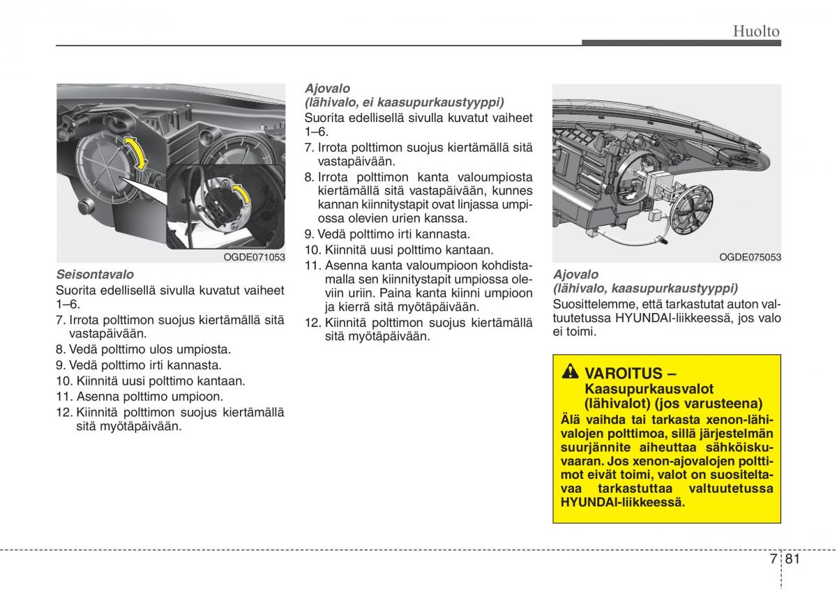 Hyundai i30 II 2 omistajan kasikirja / page 510