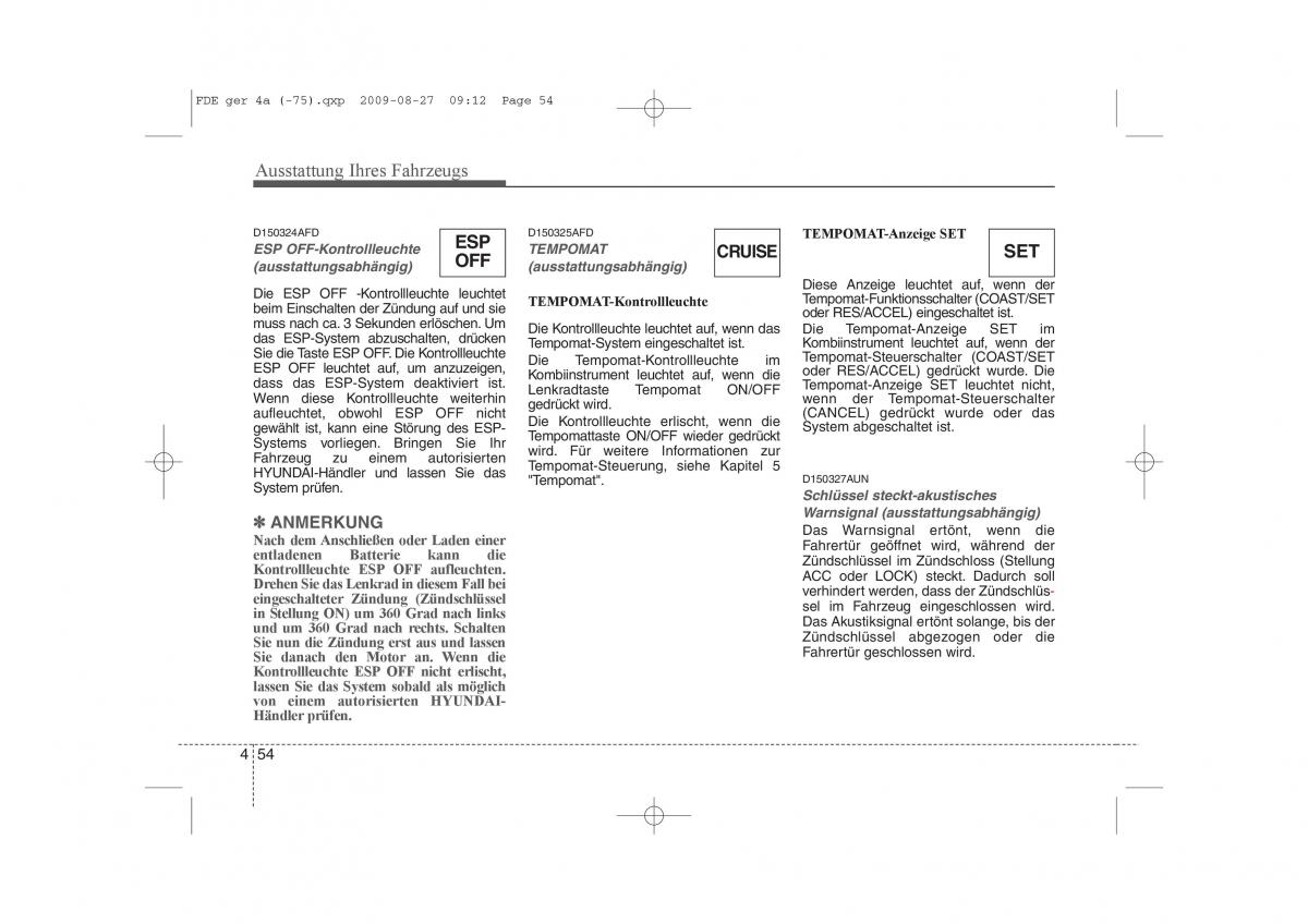 Hyundai i30 I 1 Handbuch / page 136