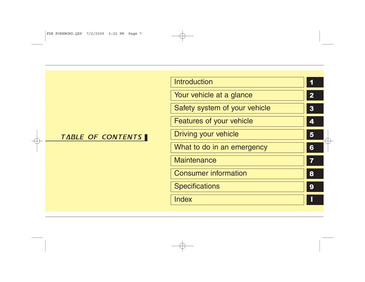 Hyundai i30 I 1 owners manual / page 7