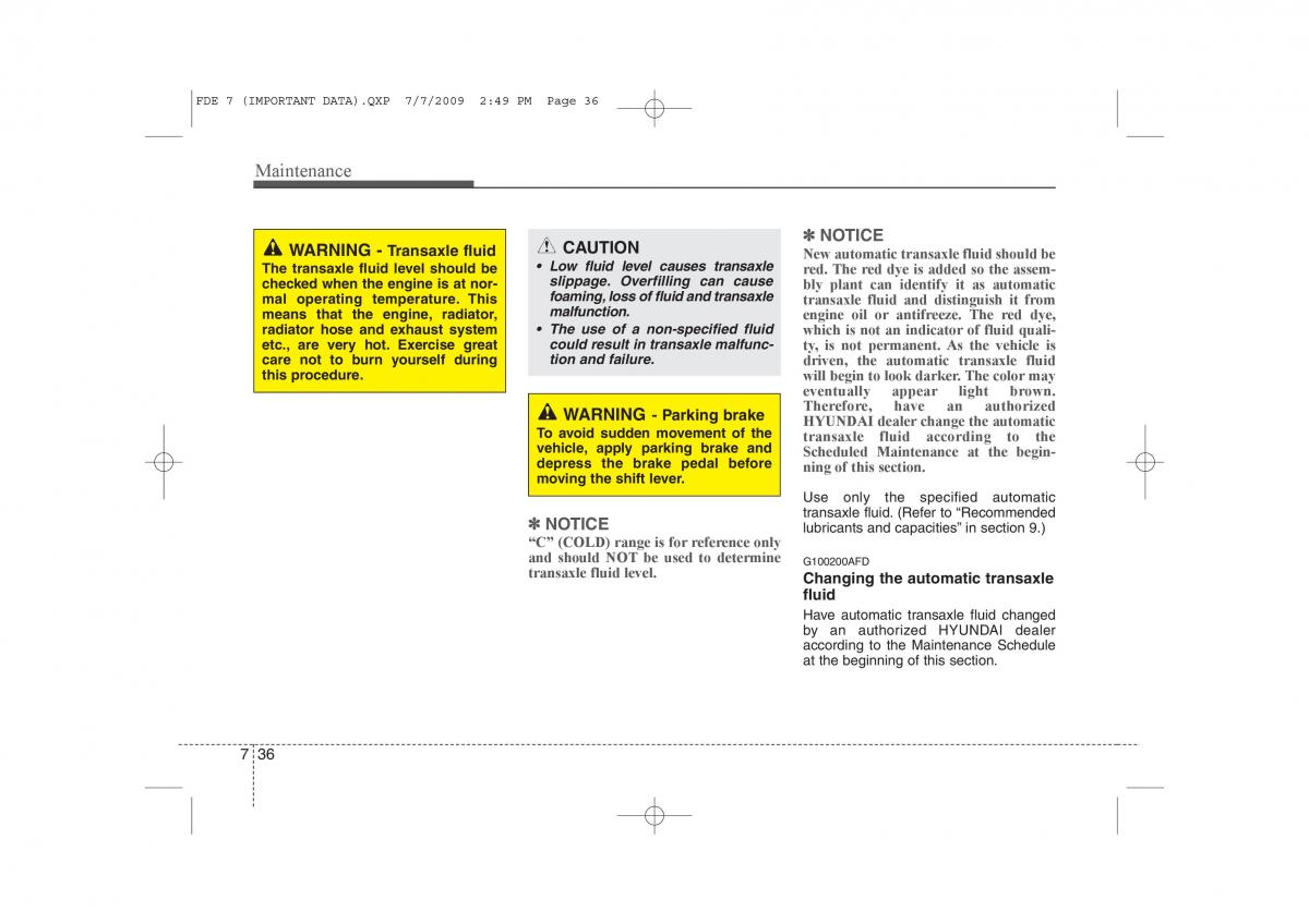 Hyundai i30 I 1 owners manual / page 351