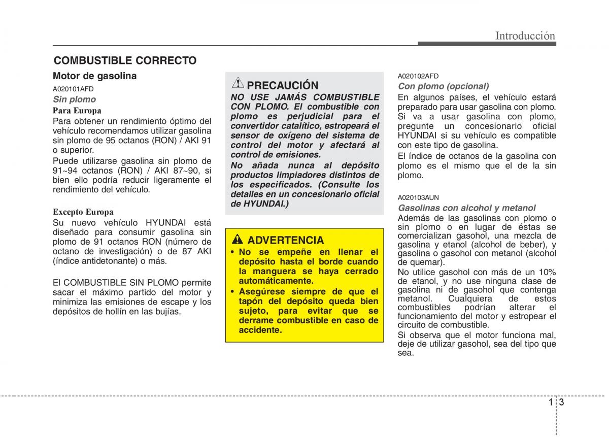 Hyundai i30 I 1 manual del propietario / page 10