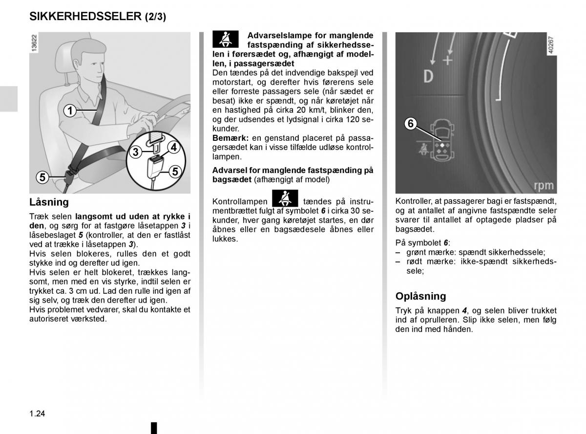 Renault Espace V 5 Bilens instruktionsbog / page 30