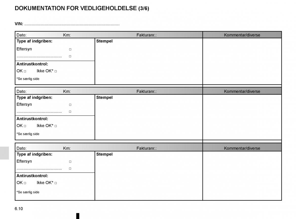 Renault Espace V 5 Bilens instruktionsbog / page 302