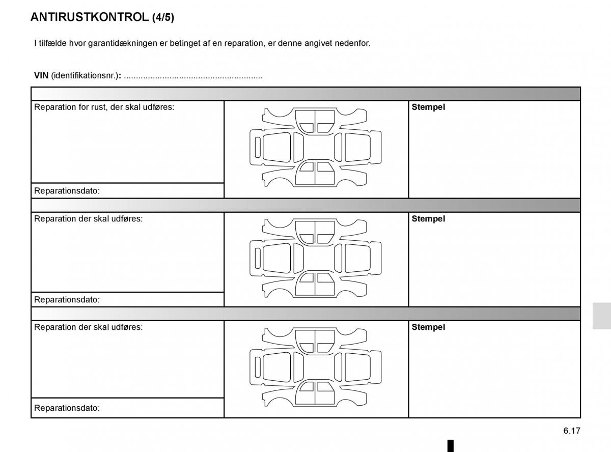 Renault Espace V 5 Bilens instruktionsbog / page 309