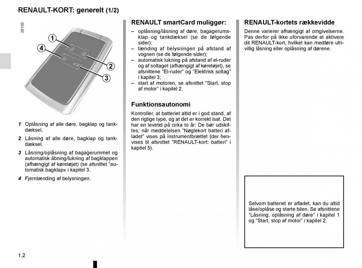 Renault Espace V 5 Bilens instruktionsbog / page 8