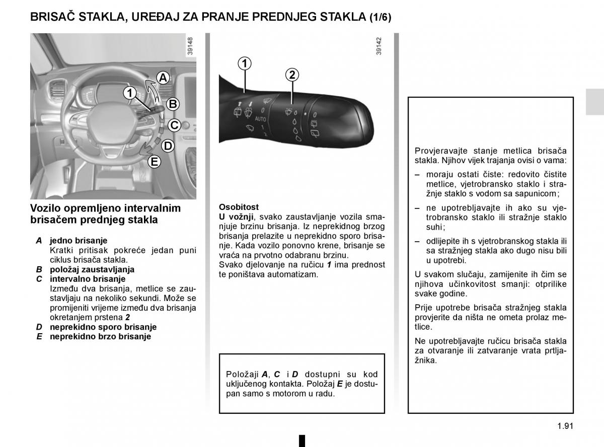 Renault Espace V 5 vlasnicko uputstvo / page 97