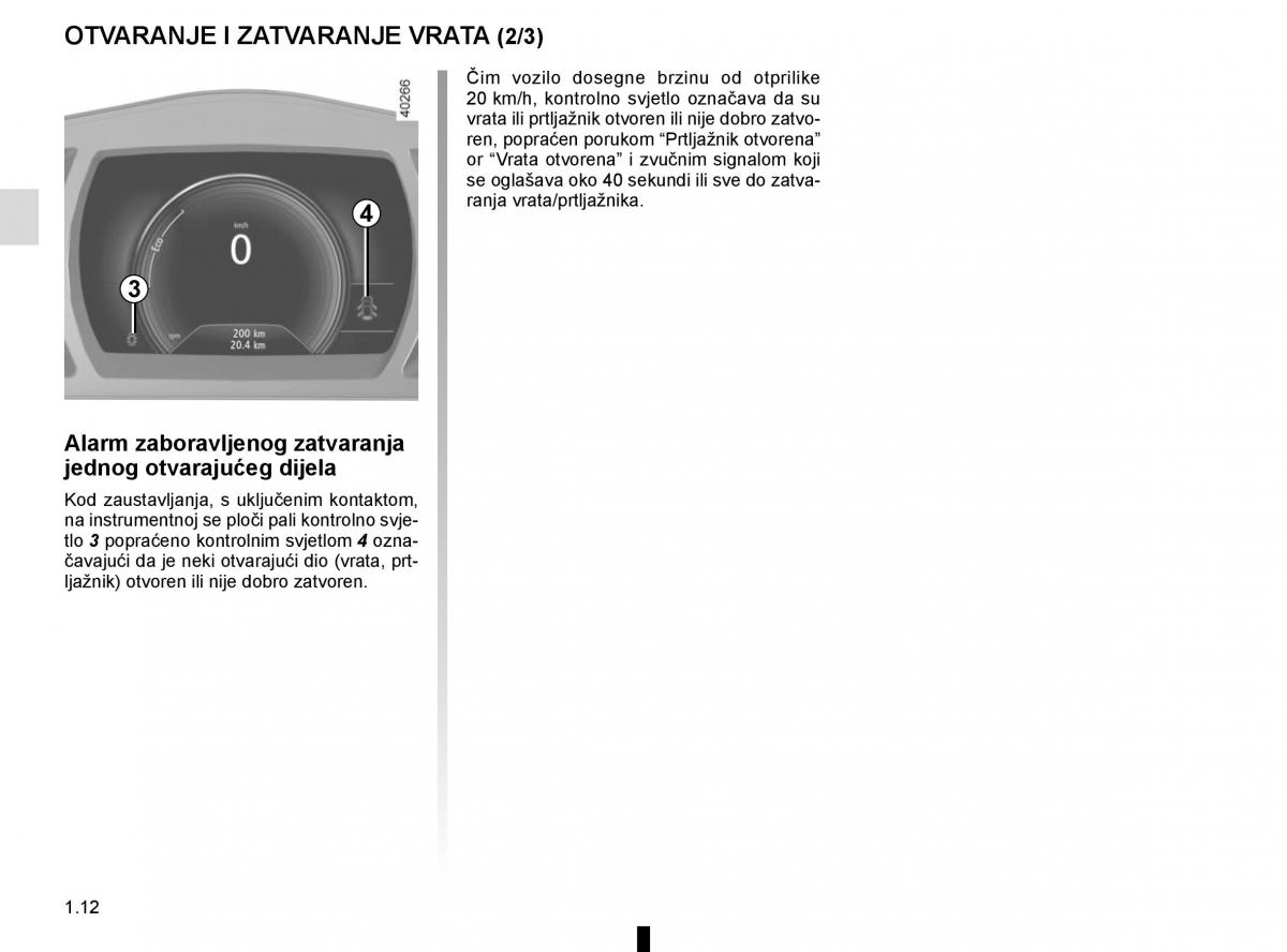 Renault Espace V 5 vlasnicko uputstvo / page 18