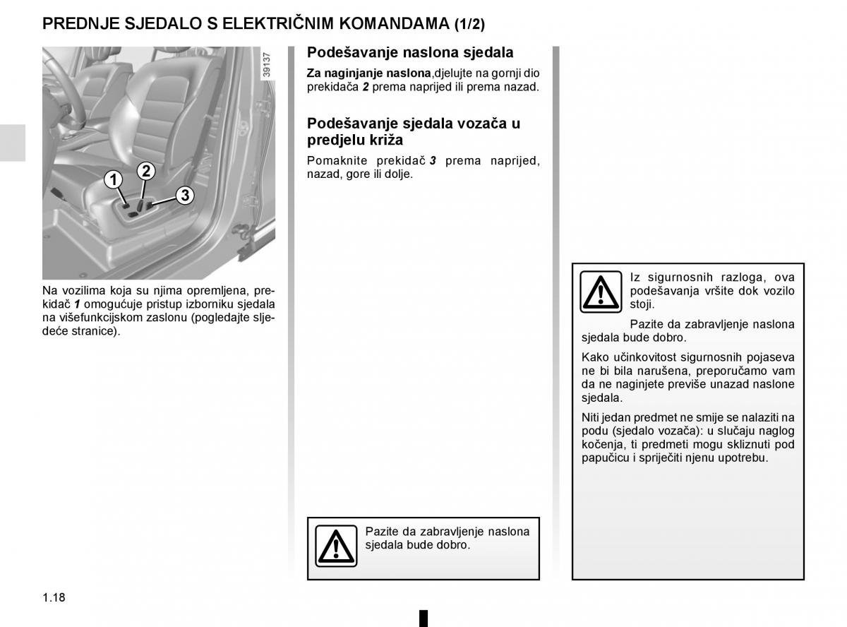 Renault Espace V 5 vlasnicko uputstvo / page 24