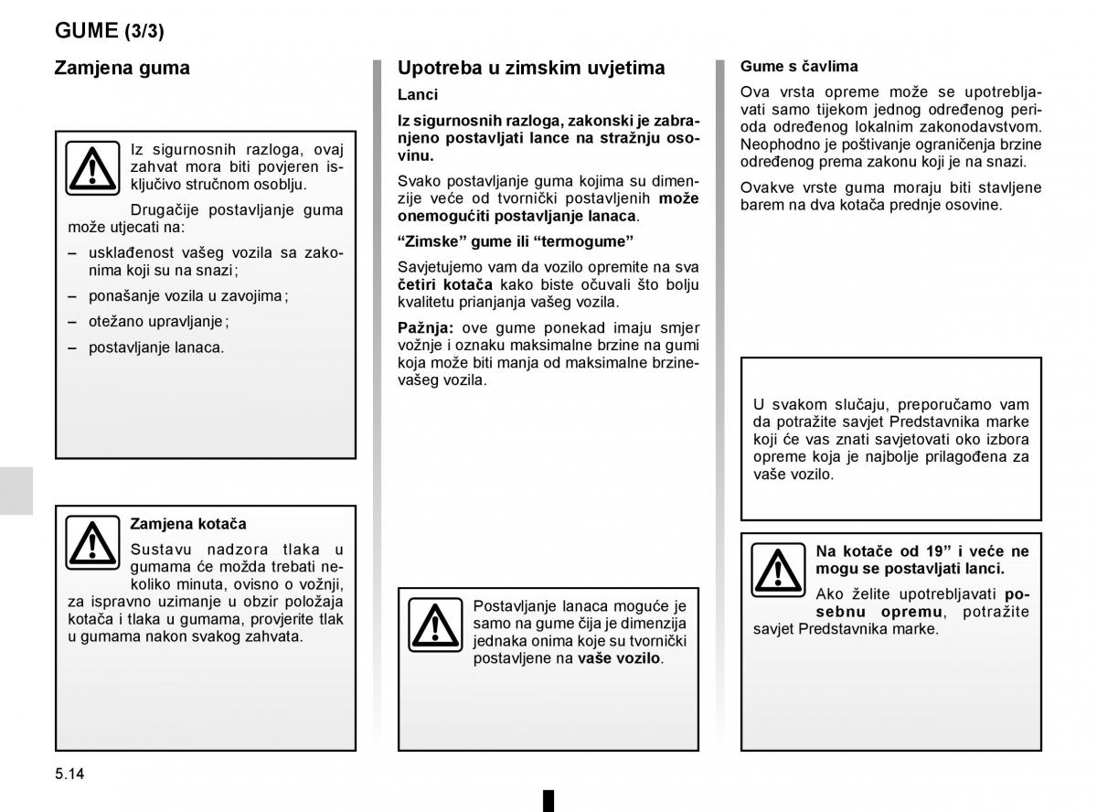 Renault Espace V 5 vlasnicko uputstvo / page 270