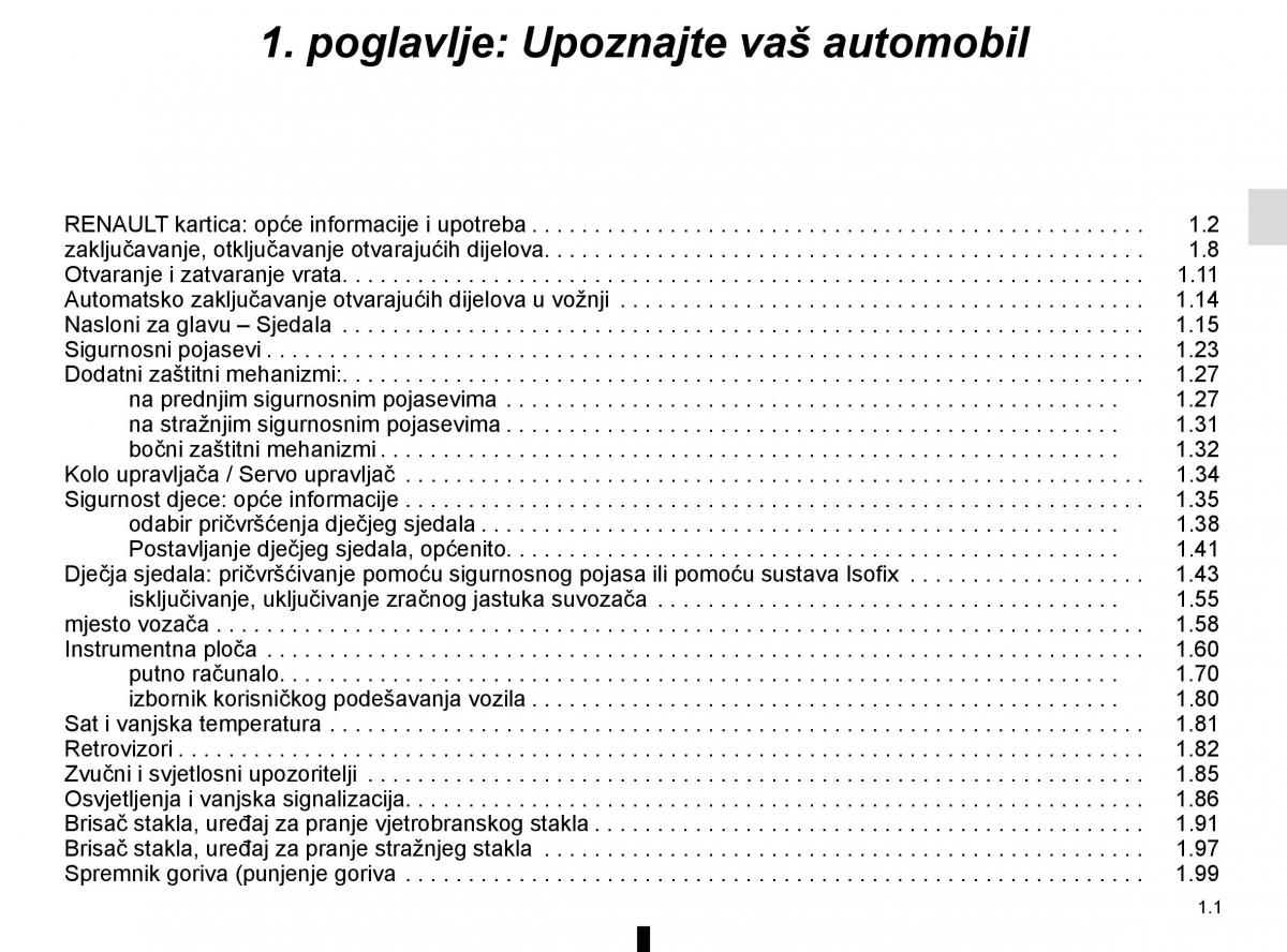 Renault Espace V 5 vlasnicko uputstvo / page 7