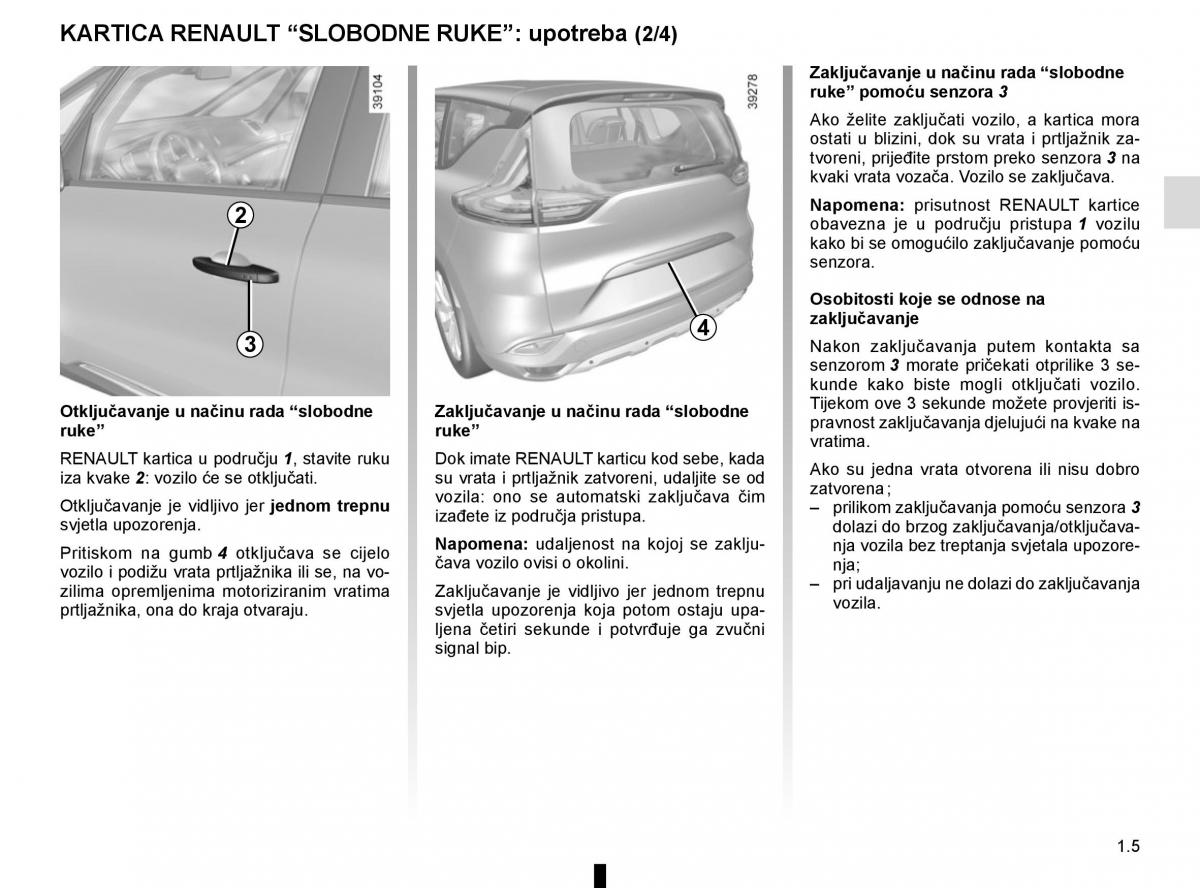 Renault Espace V 5 vlasnicko uputstvo / page 11