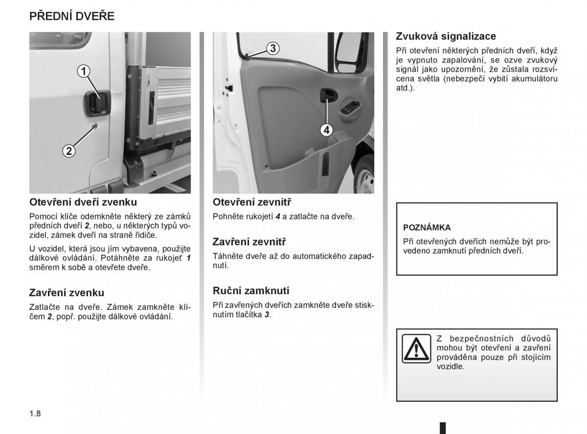 Renault Master II 2 navod k obsludze / page 14