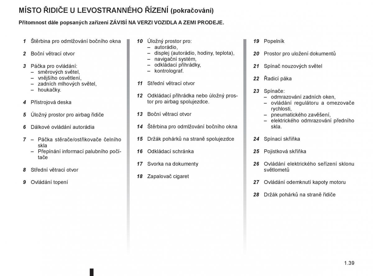 Renault Master II 2 navod k obsludze / page 45