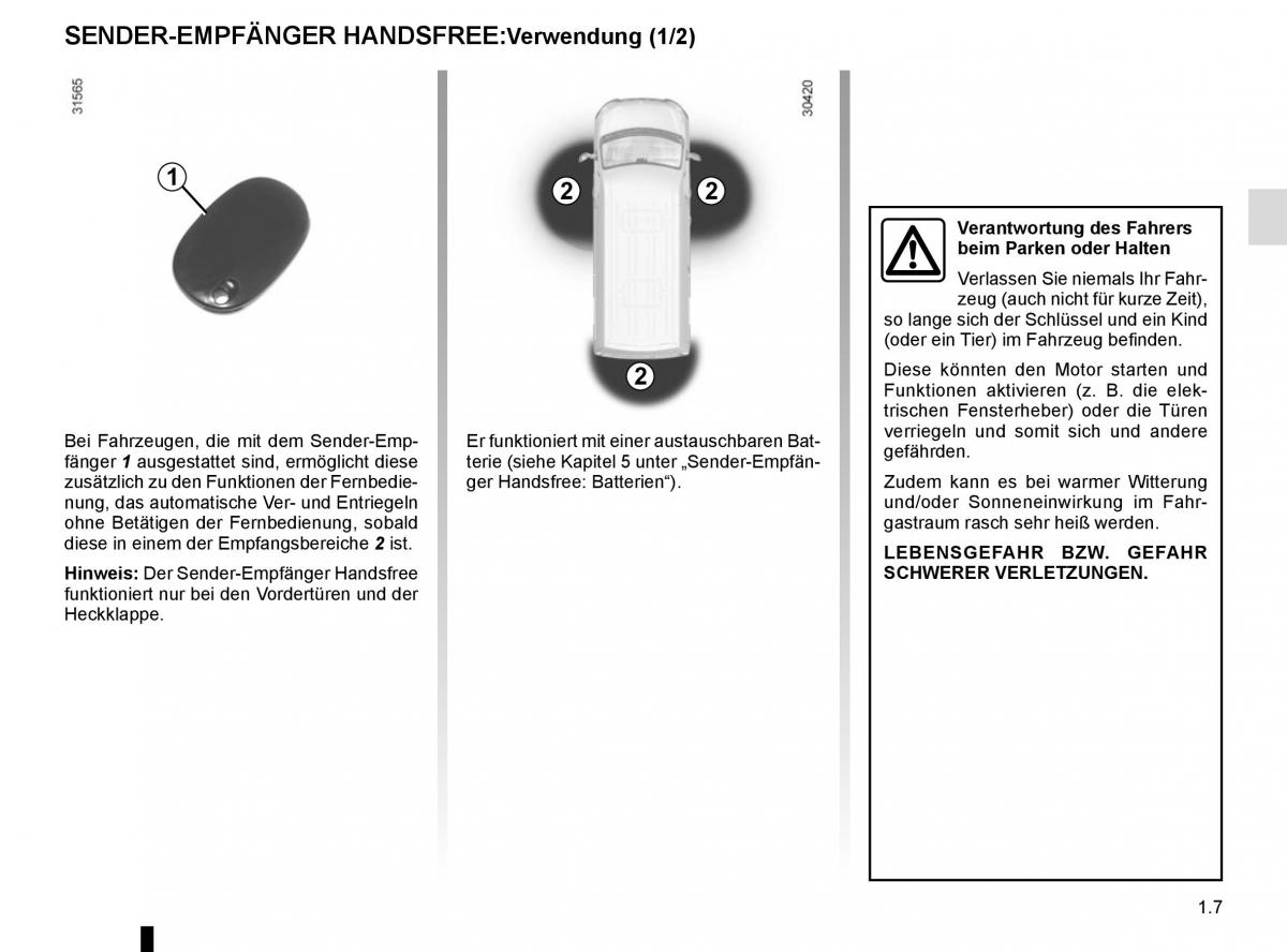 Renault Master III 3 Handbuch / page 13