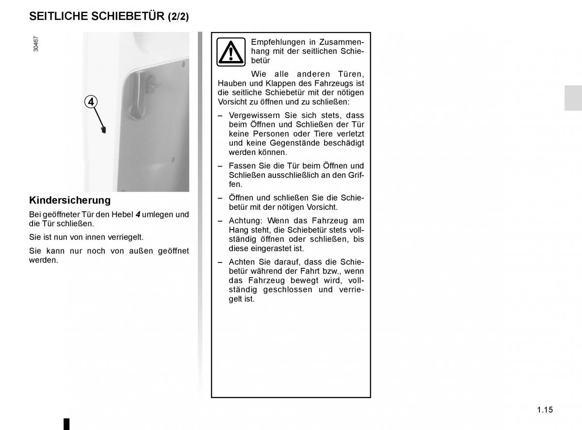 Renault Master III 3 Handbuch / page 21