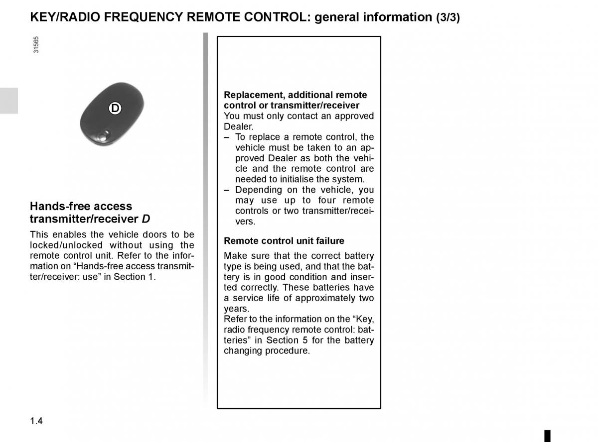 Renault Master III 3 owners manual / page 10