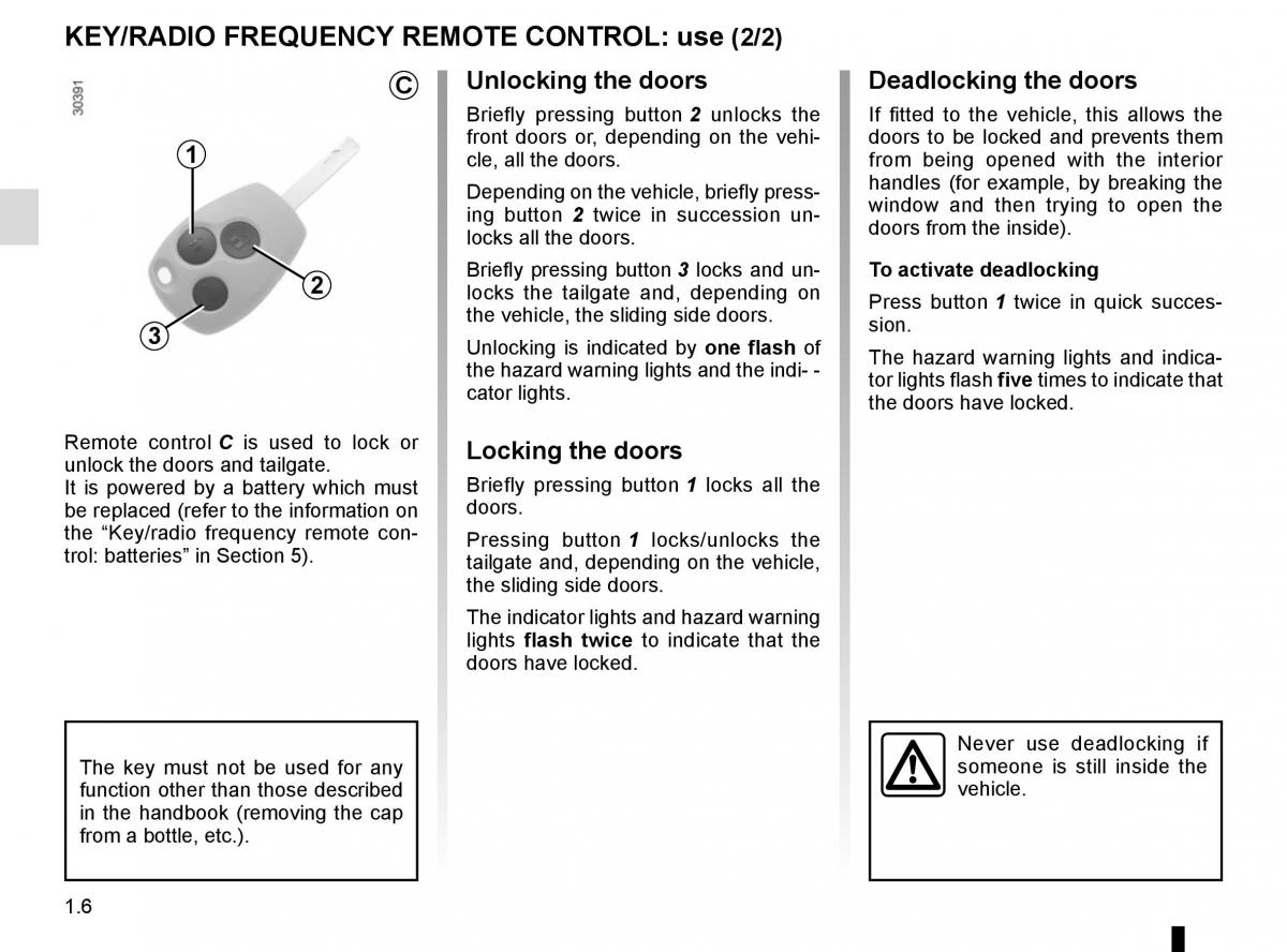 Renault Master III 3 owners manual / page 12