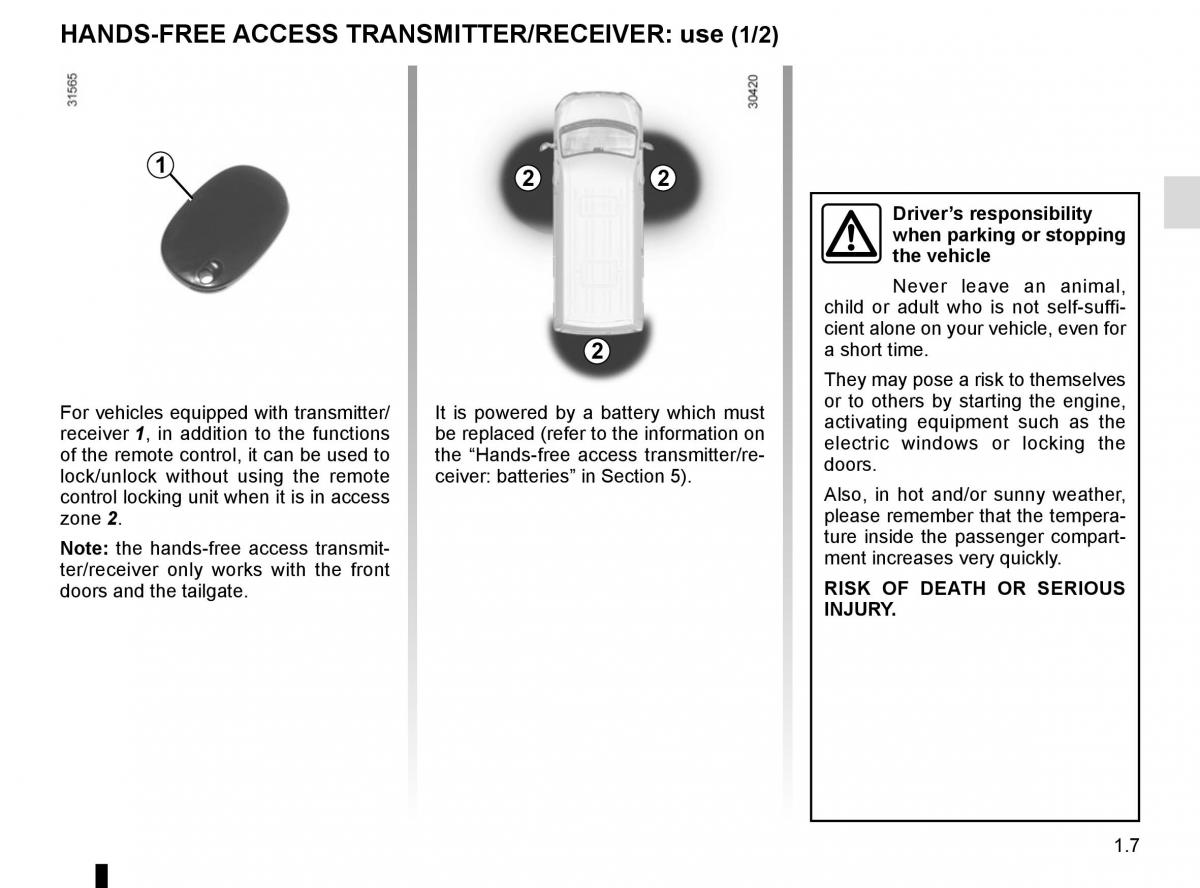 Renault Master III 3 owners manual / page 13