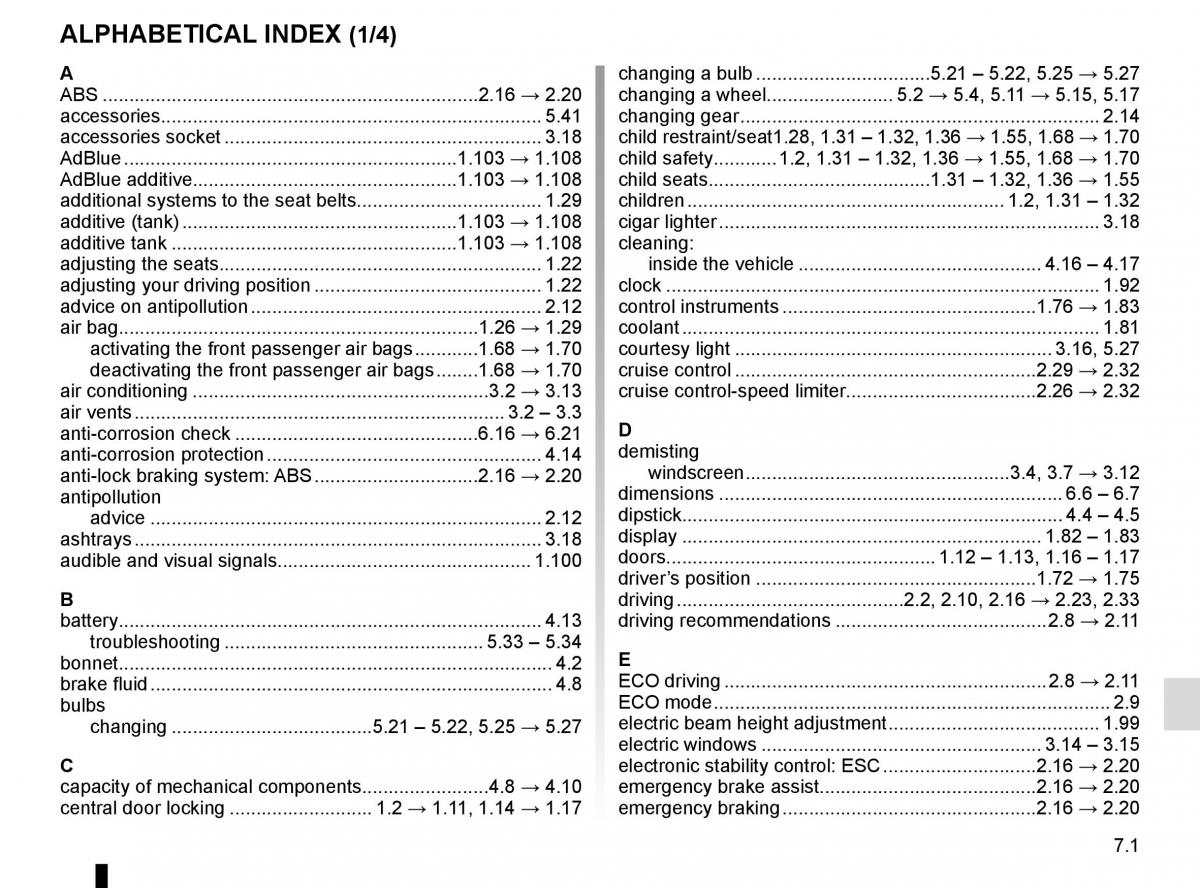renault master iii 3 owners manual / page 277