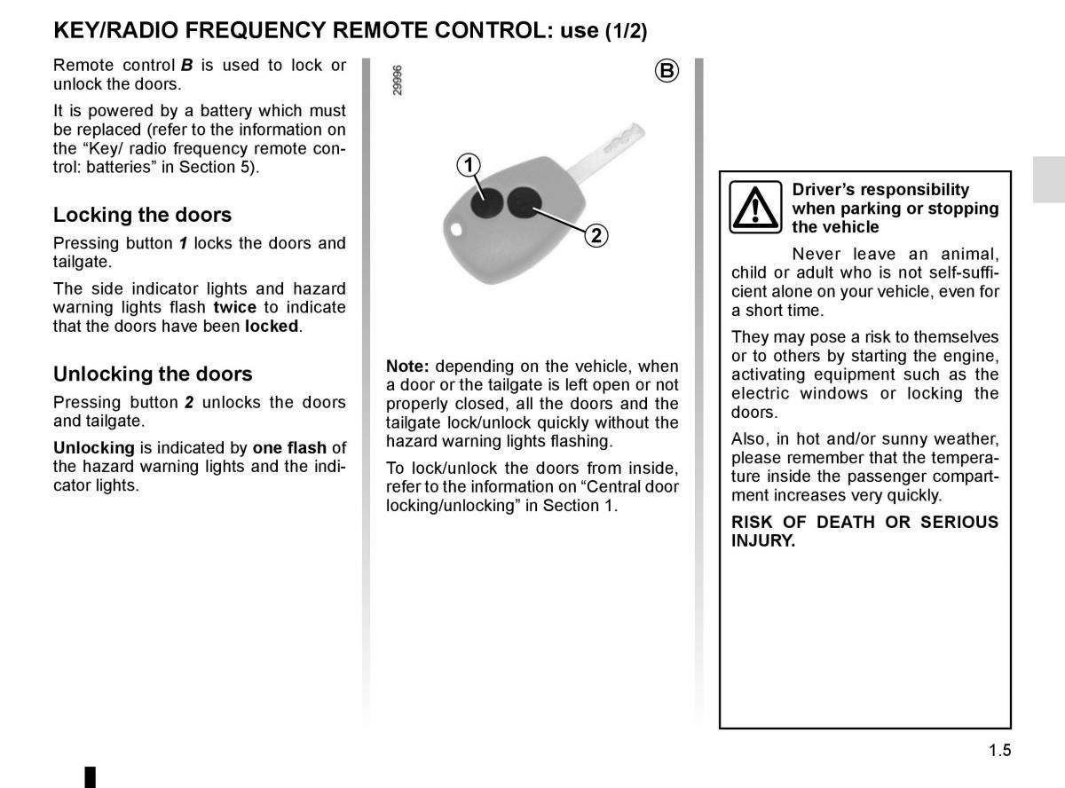 Renault Master III 3 owners manual / page 11