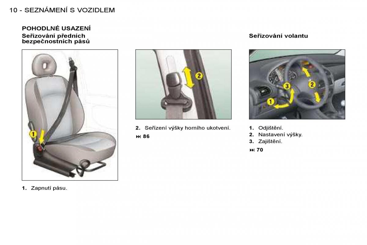 Peugeot 206 navod k obsludze / page 7