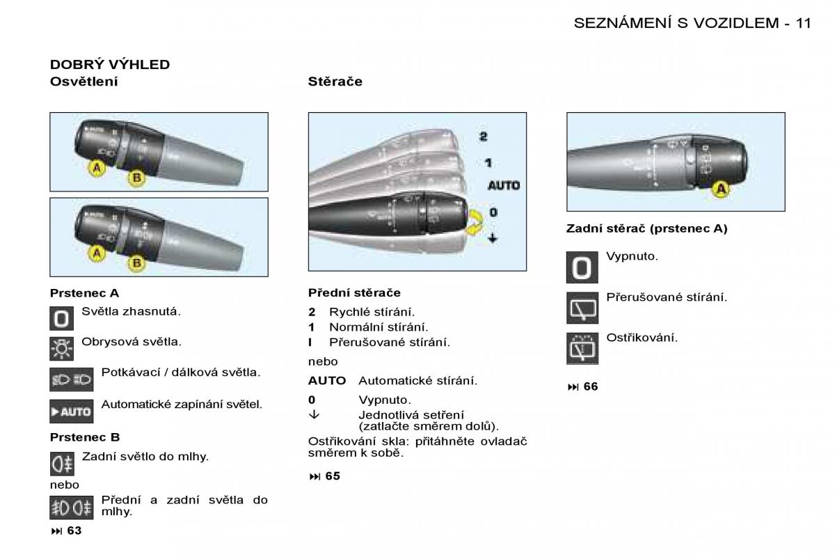 Peugeot 206 navod k obsludze / page 8