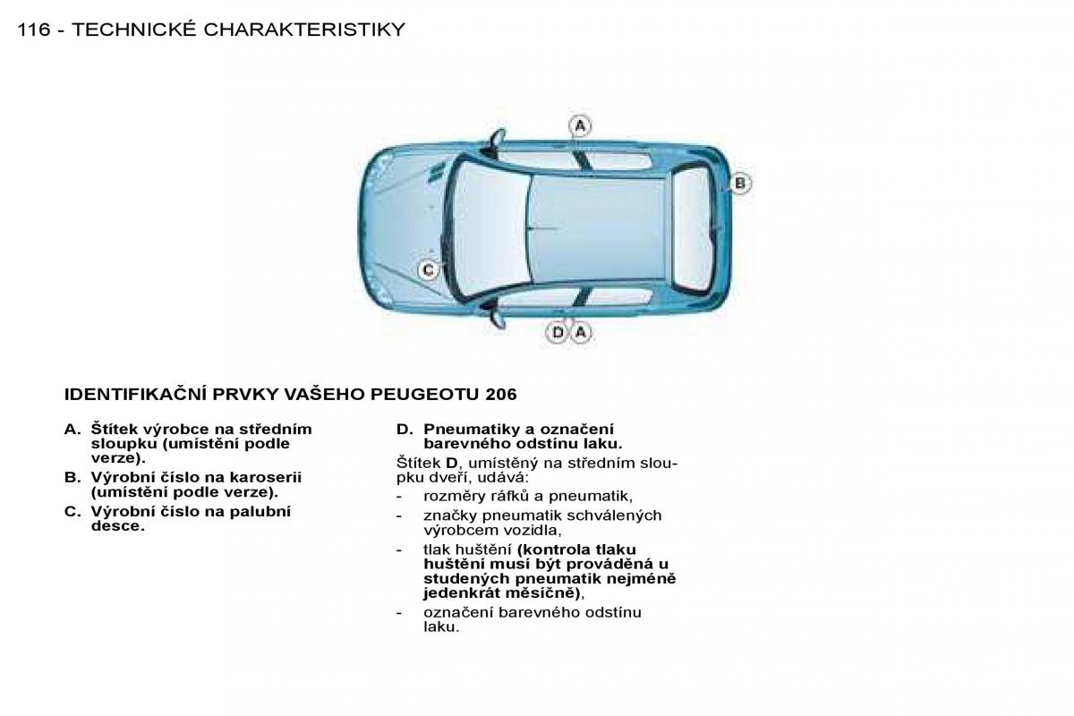 Peugeot 206 navod k obsludze / page 123