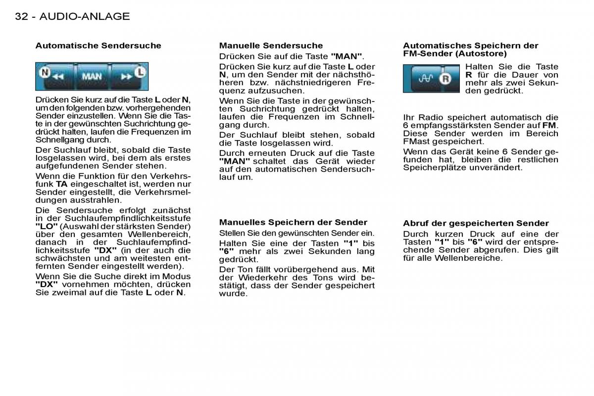 Peugeot 206 Handbuch / page 31
