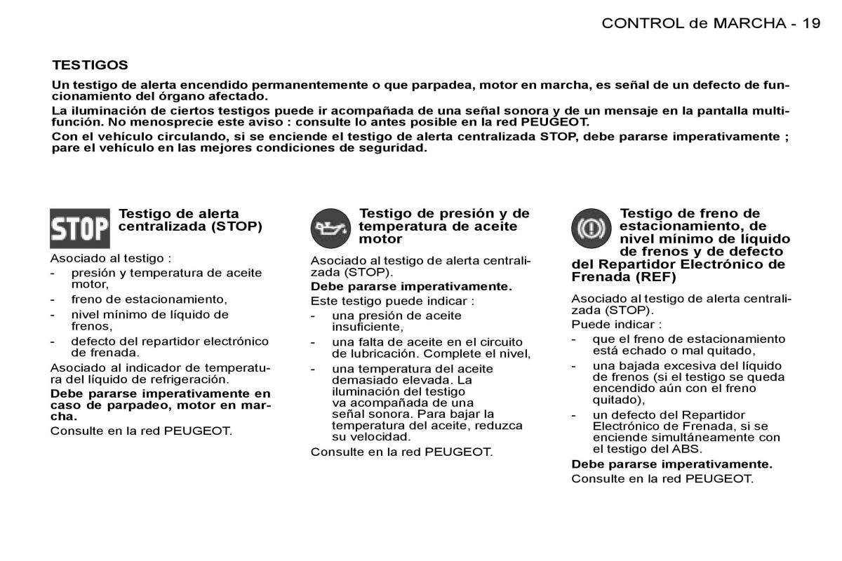 Peugeot 206 manual del propietario / page 16